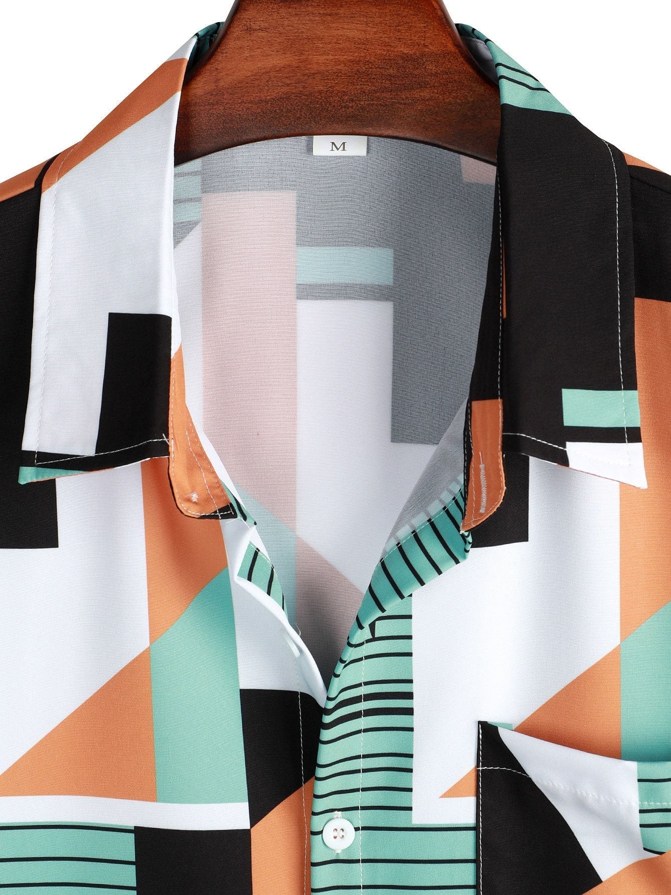 Ari® | Geometric Stripe Print Shirt