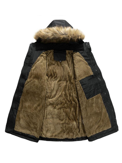 Kai | Faux Fur Collar Detachable Hooded Coat