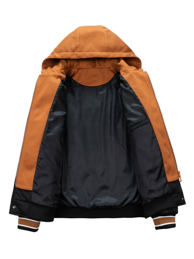 Marco | Quilted Hooded Baseball Jacket