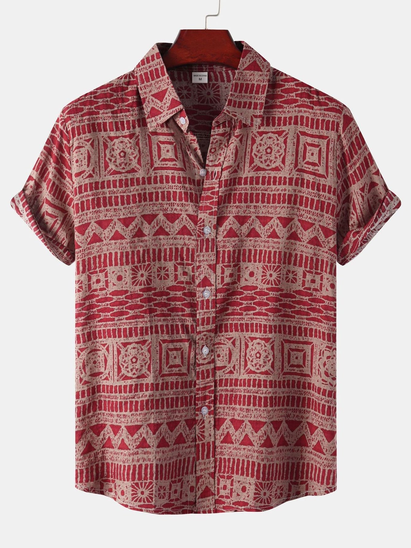 Arnwulf® | Tribal Print Button Up Shirt