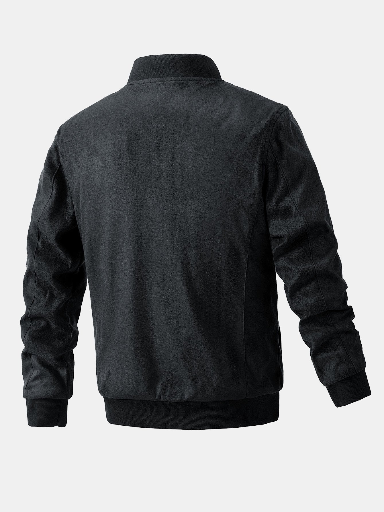 Fletcher | Suede Bomber Jacket With Quilted Liner