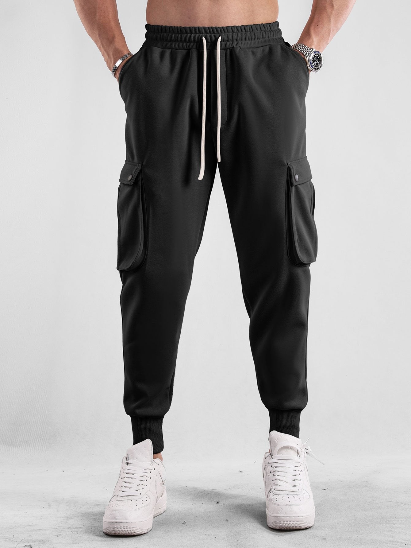 Ángel® | Drawstring Cargo Jogger Pants