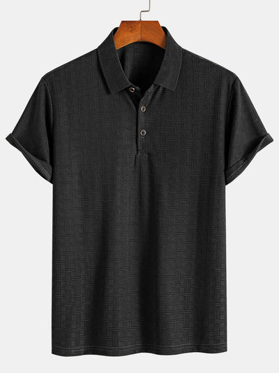 Constantino® | Short Sleeve Knitted Textured Polo