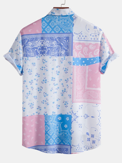 Aston® | Paisley Floral Print Button Up Shirt