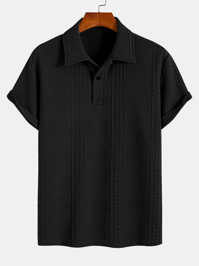 Xavier | Geometric Jacquard Polo
