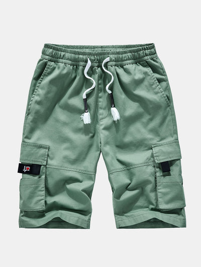 Plato | Drawstring Chino Cargo Shorts