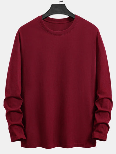 Addison® | 3 Pieces Basic Long Sleeve Cotton T-Shirts