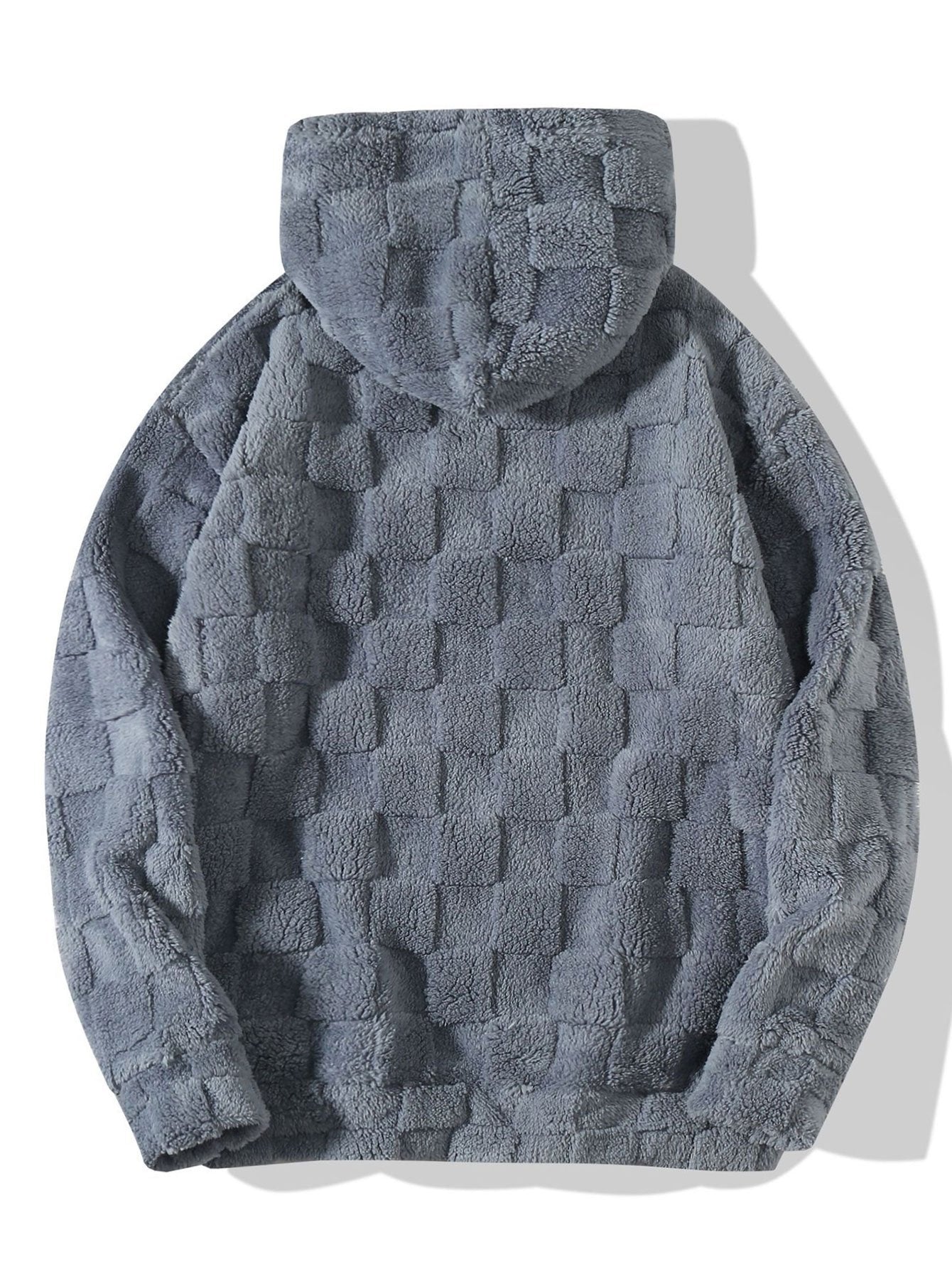 Gerald | Relax Fit Checkerboard Teddy Hoodie