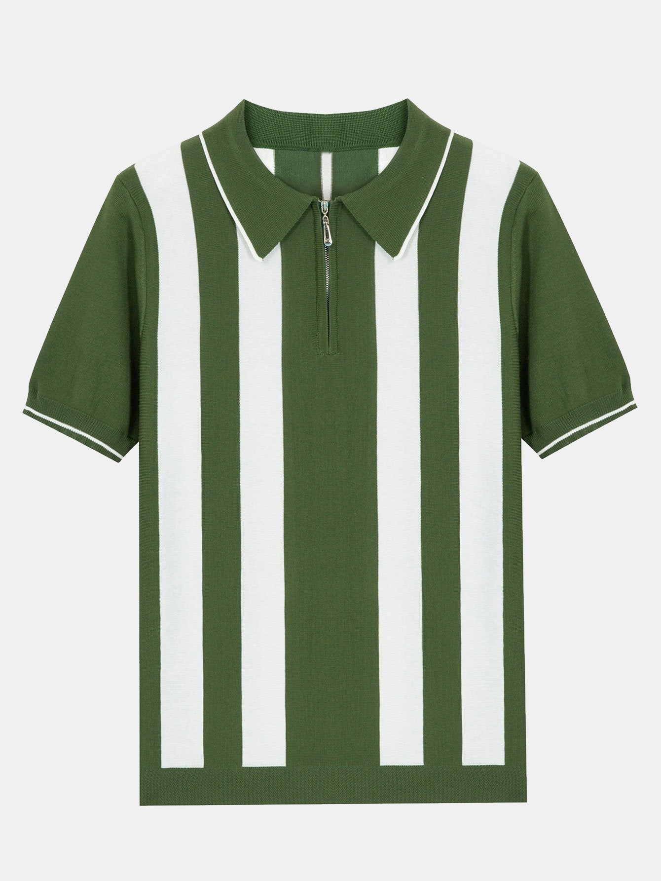 Theo | Striped Zip Sweater Polo