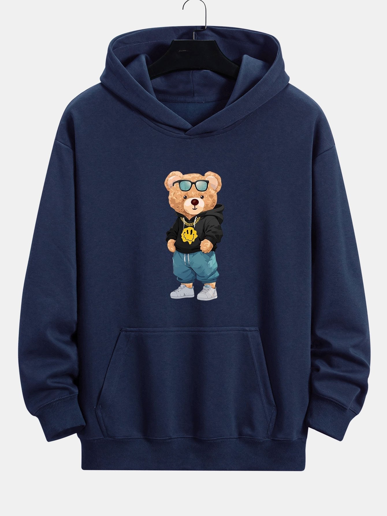 Anthony | Hip Hop Bear Print Relax Fit Hoodie