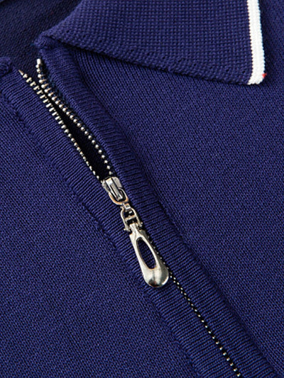 Declan | Solid Zip Sweater Polo