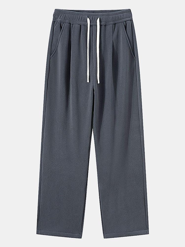 Admon® | 3 Pieces Polar Fleece Loose Fit Straight Leg Pants