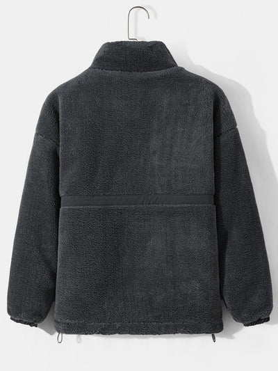 Marcelo | Quilted Lined Teddy Fleece Zip Up Coat