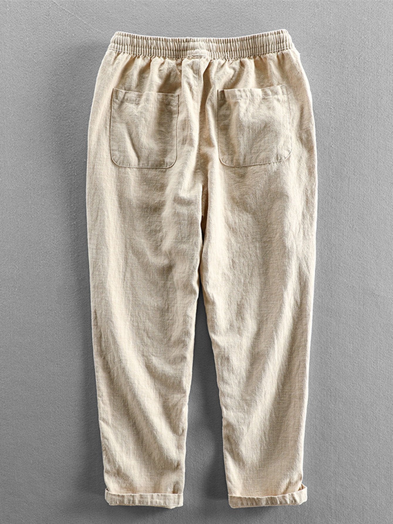 Dave® | Linen Cotton Blend Cropped Pants
