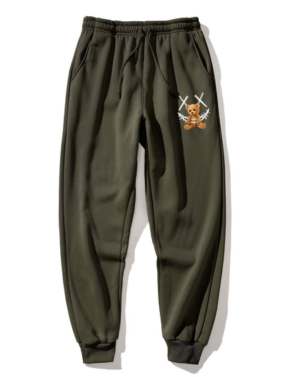 Baldomar® | Graffiti Smiley Bear Print Jogger Pants