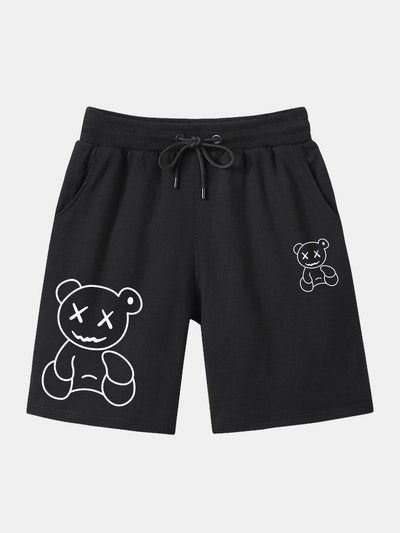 Hermenegildo® | Line Shaped Bear Print Shorts