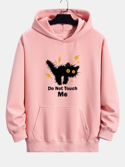 Guillermo® | Angry Cat Print Relax Fit Hoodie