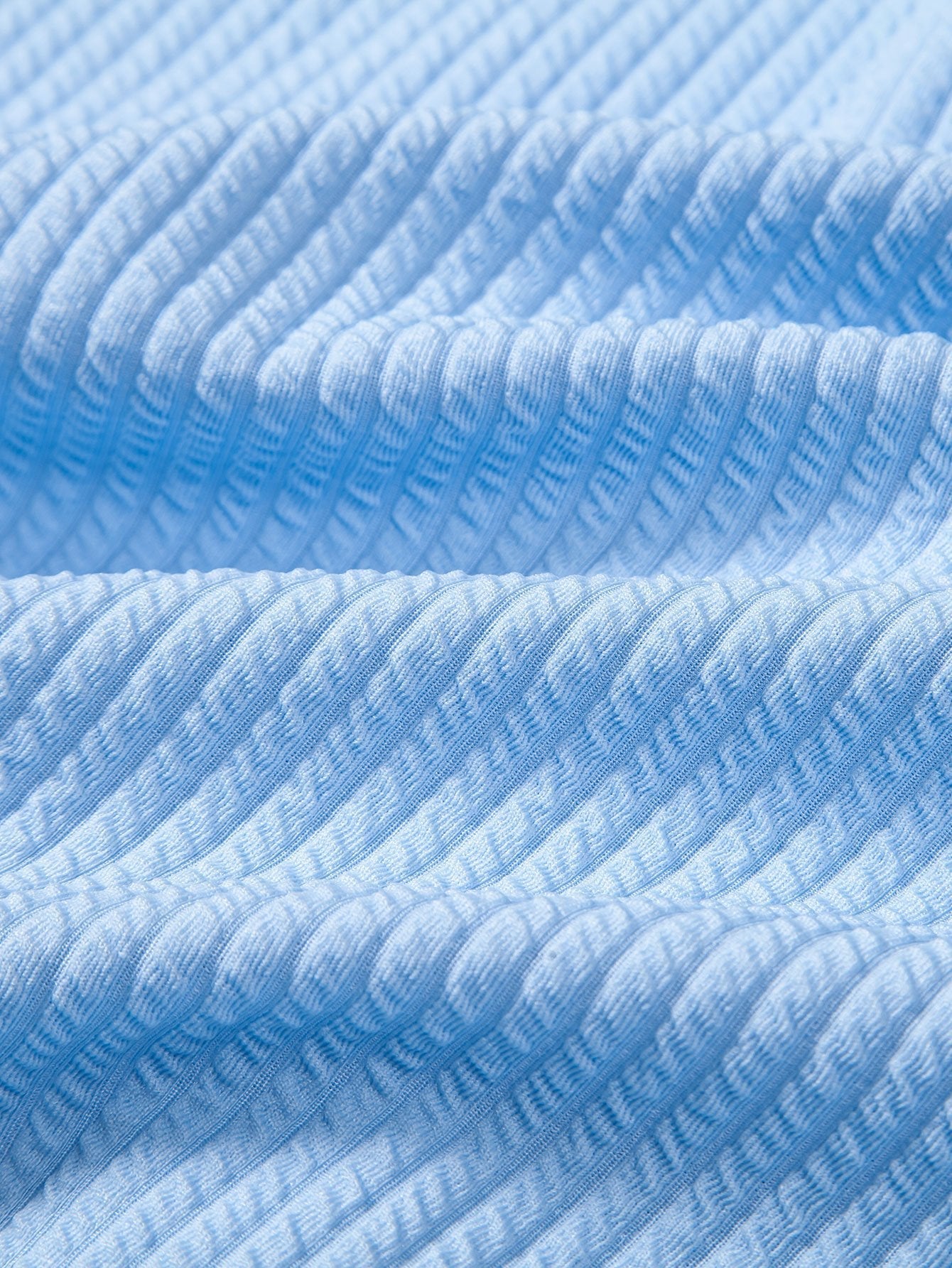 Jorgensen® | Ribbed Muscle Fit Long Sleeve Shirt With Mandar Collar