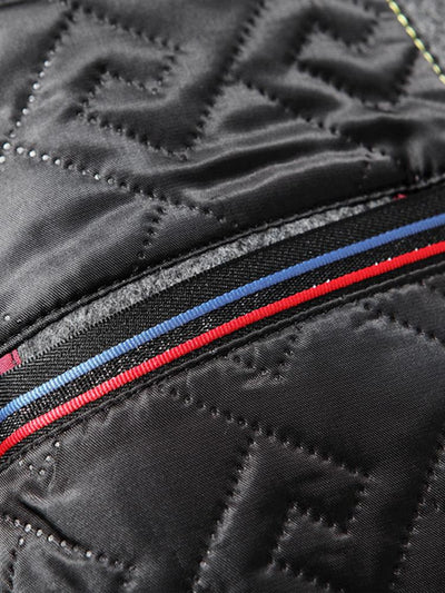 Stone | Quilted Lined Wool Blend Lapel Overcoat