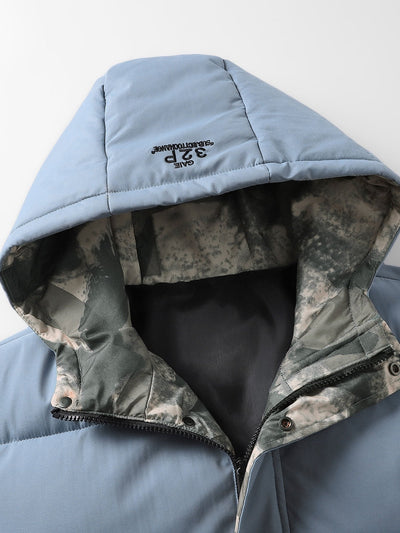 Storm | Camouflage Lined Pockets Hooded Puffer Coat