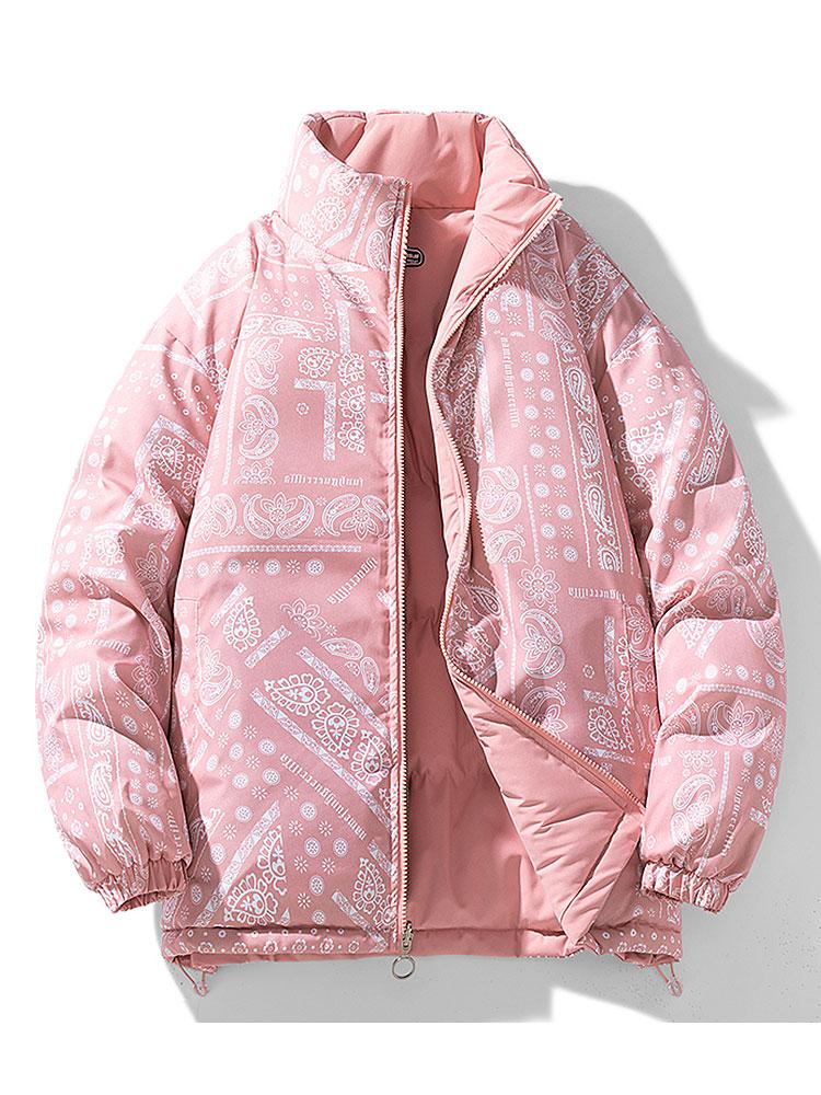 Darian | Reversible Paisley Puffer Coat