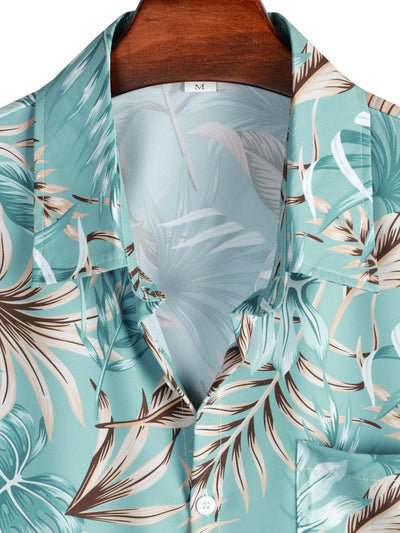 Leroy® | Tropical Print Button Up Shirt