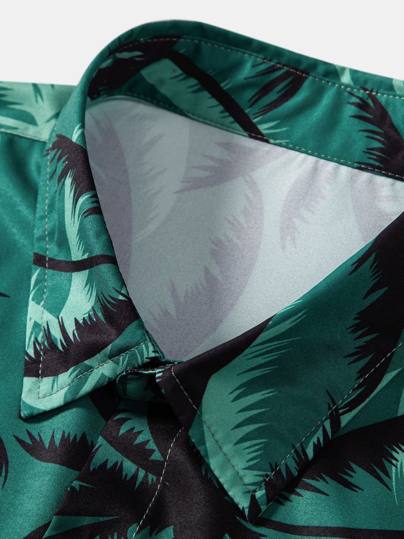 Ankur® | Palm Tree Print Button Up Shirt