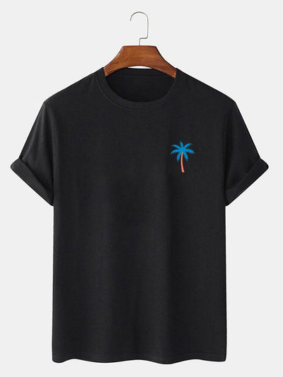 Agis® | Palm Tree Print T-Shirt & Swim Shorts