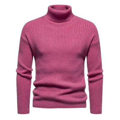 Men's Trtleneck Solid Color Sweater