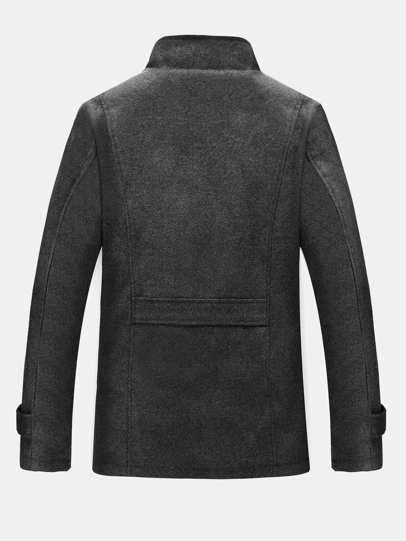 Mateo | Teddy Lined Funnel Neck Wool Look Coat
