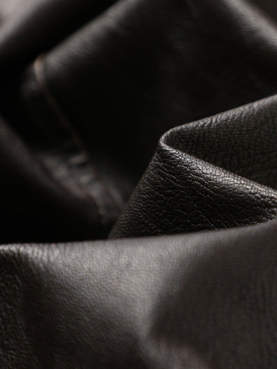 Leandro | Long Lined Faux Fur Lined PU Leather Overcoat