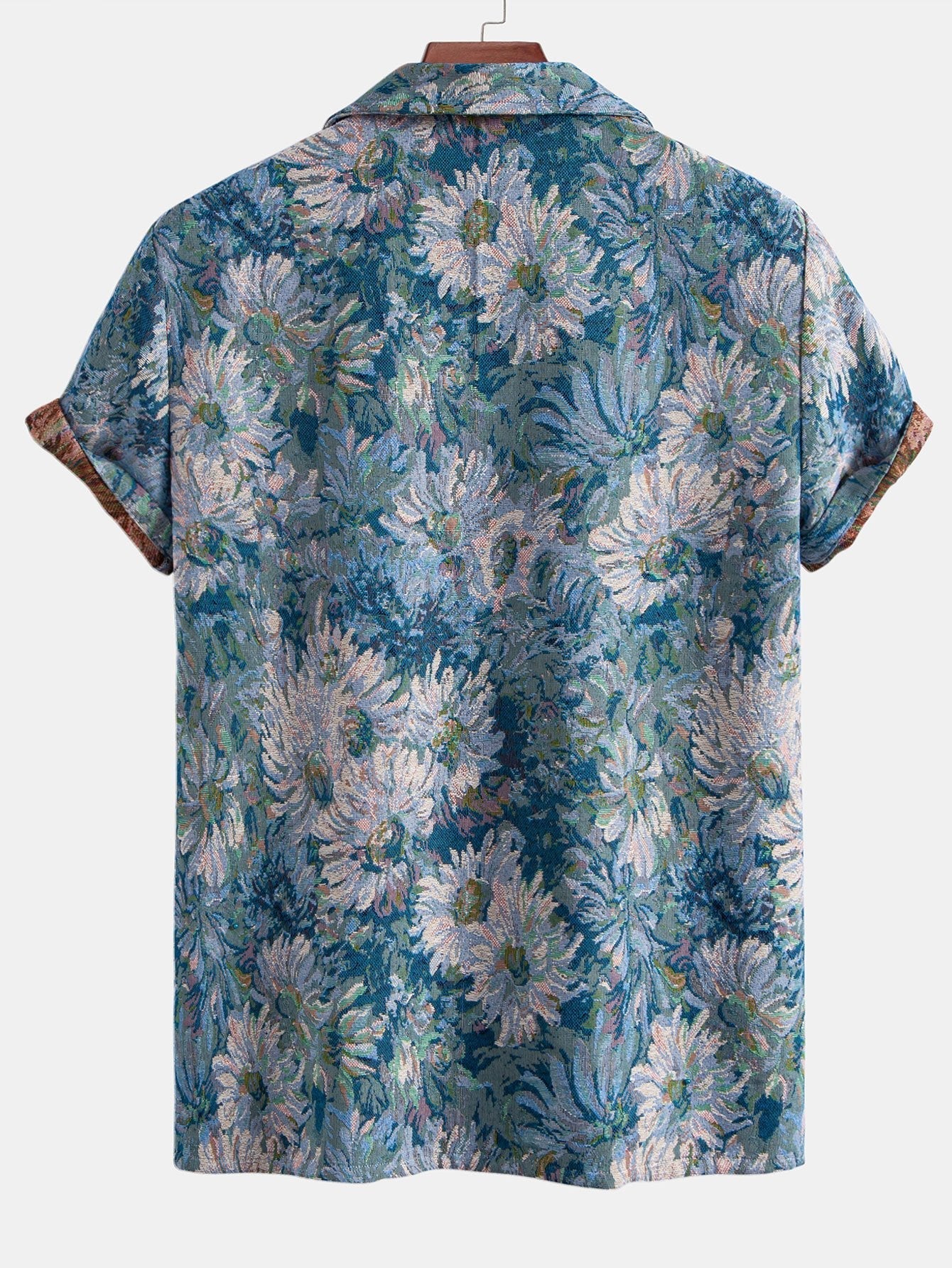 Adeimantos® | Painted Floral Jacquard Cuban Shirt & Shorts