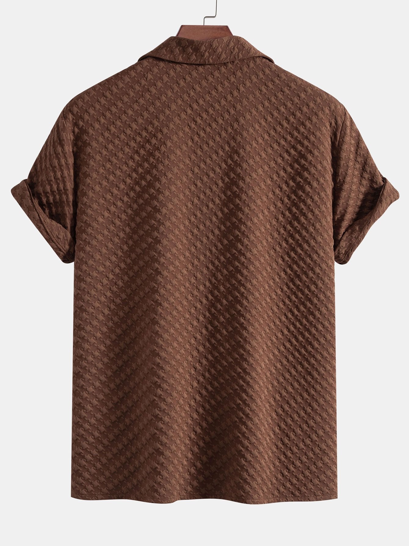 Artzi® | Houndstooth Jacquard Cuban Shirt