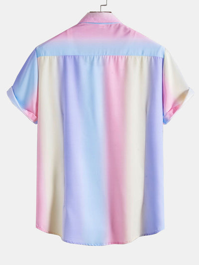 Alireza® | Gradient Color Print Shirt