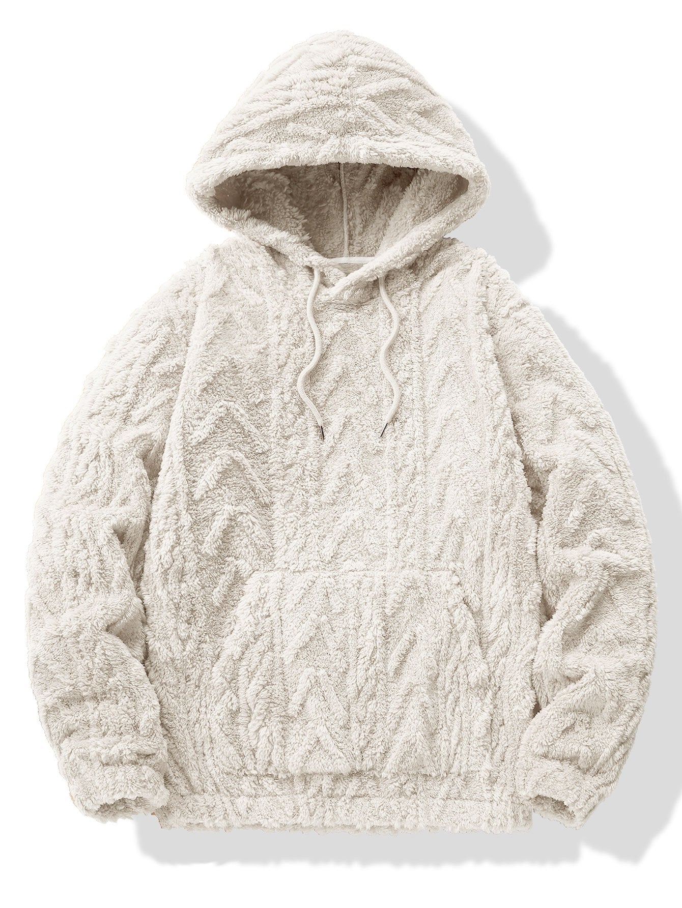 Newton | Geometric Jacquard Teddy Hoodie