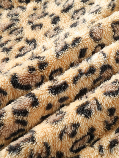 Marius | Leopard Print Faux Fur Hoodie