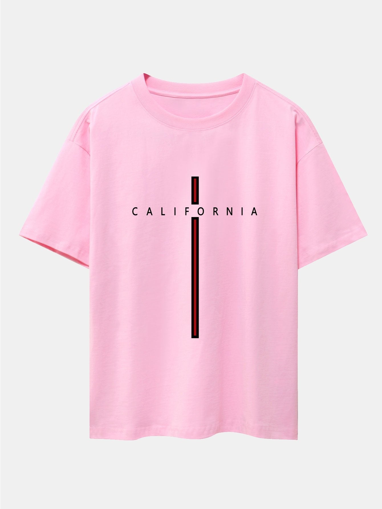 César® | Stripe Print Drop Shoulder Oversize T-Shirt