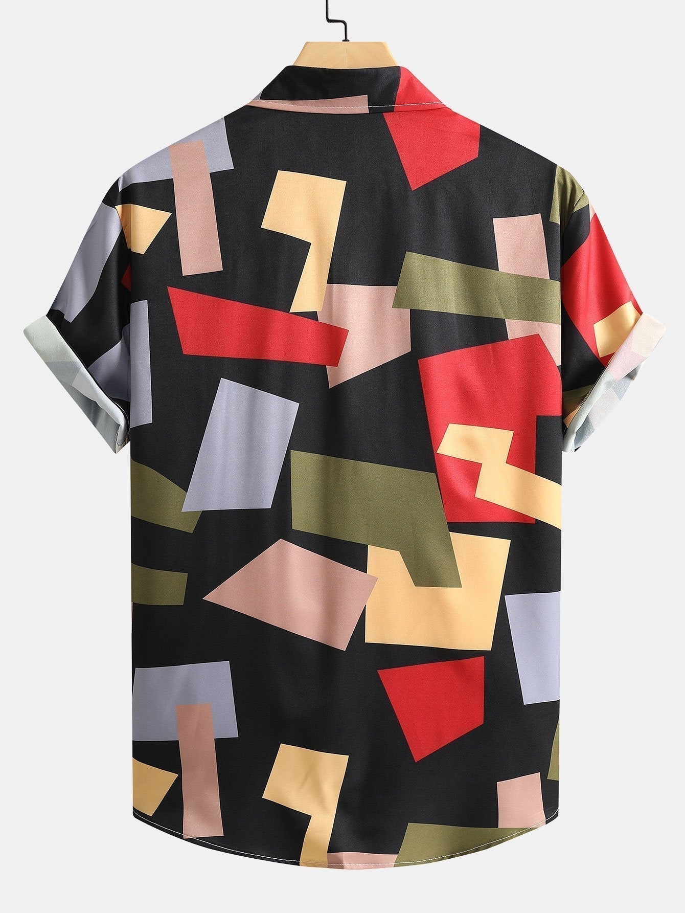 Norberto® | Button-Down Shirt And Swimwear With Colorful Print.