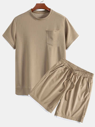 Adalgiso® | 2 In 1 Waffle T-Shirt & Shorts
