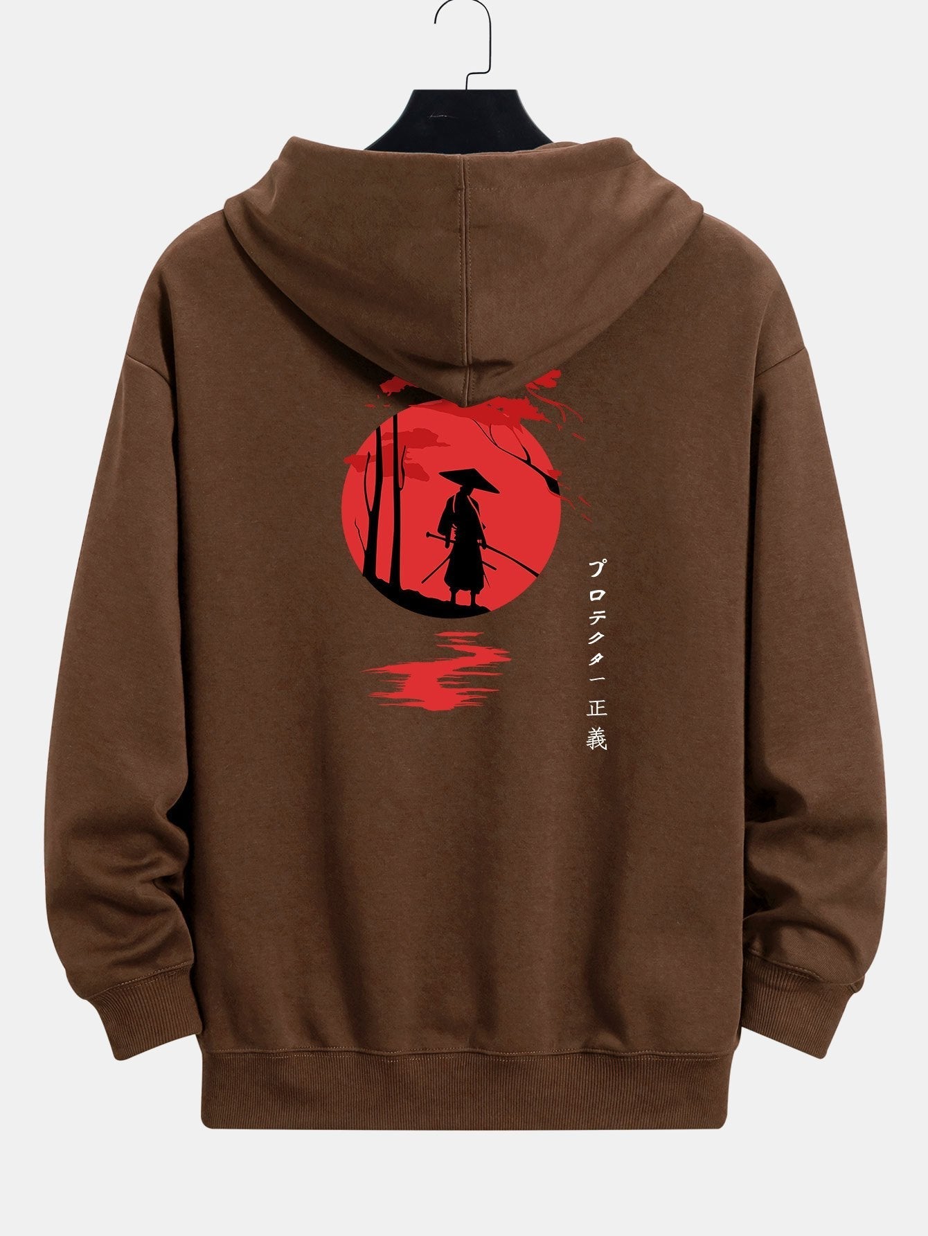 Jonathan | Slogan Samurai Back Print Relax Fit Hoodie
