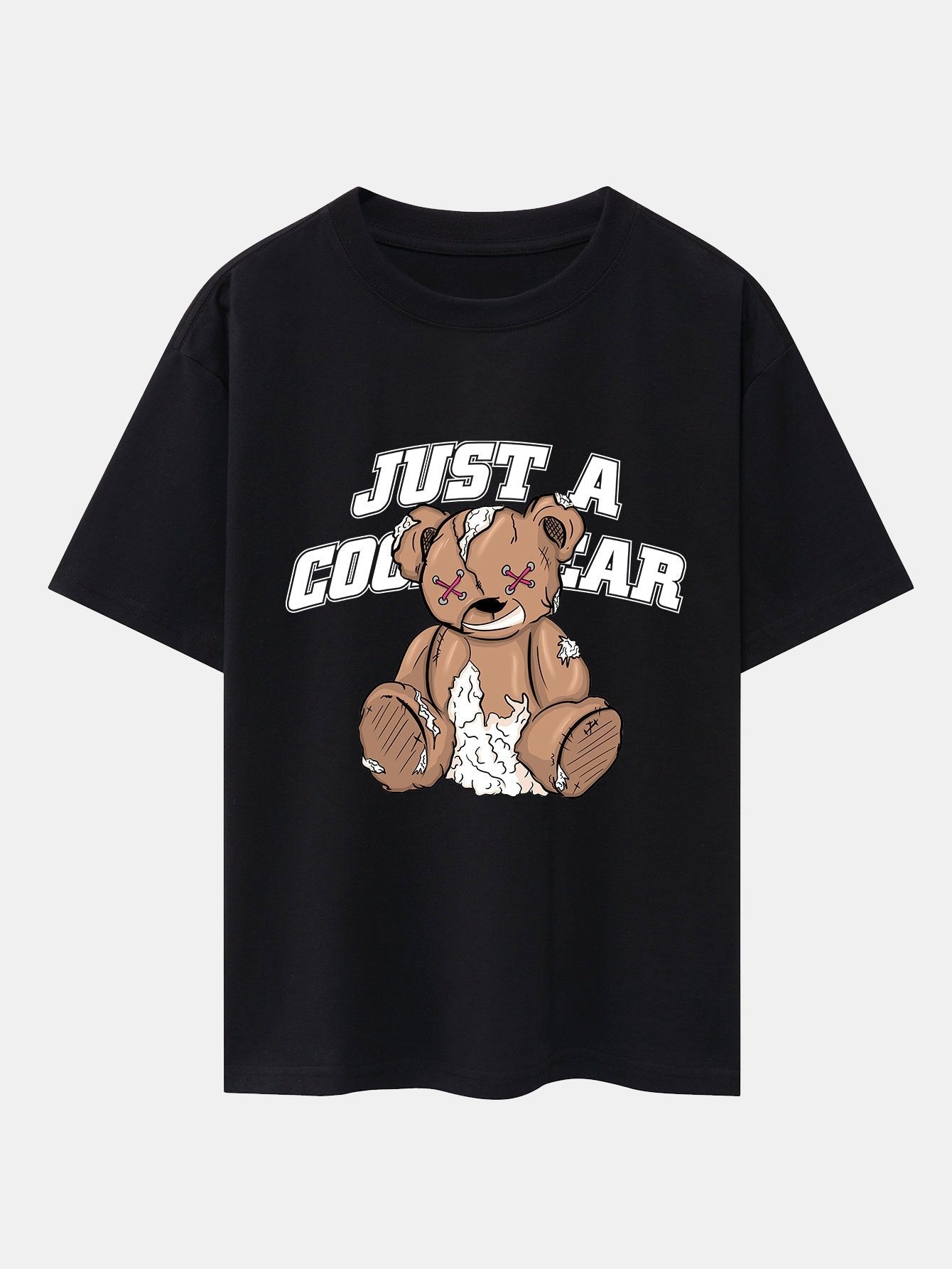 Joseph® | Tattered Bear Print Drop Shoulder Oversize T-Shirt