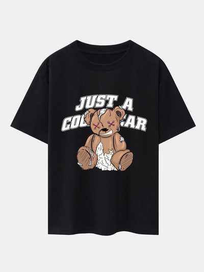 Joseph® | Tattered Bear Print Drop Shoulder Oversize T-Shirt