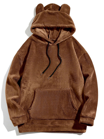 Brian | Relax Fit Teddy Fleece Hoodie With Ears