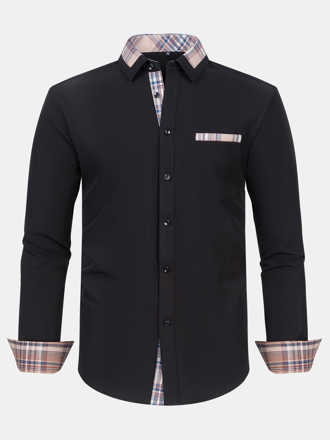 Althair® | Plaid Panel Button Up Shirt