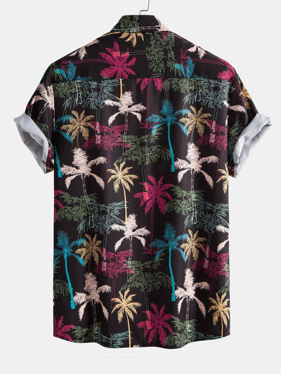 Osvaldo® | Palm Tree Print Button Up Shirt & Swim Shorts