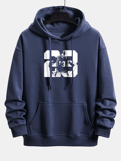 Peter | Number 23 Print Relax Fit Hoodie
