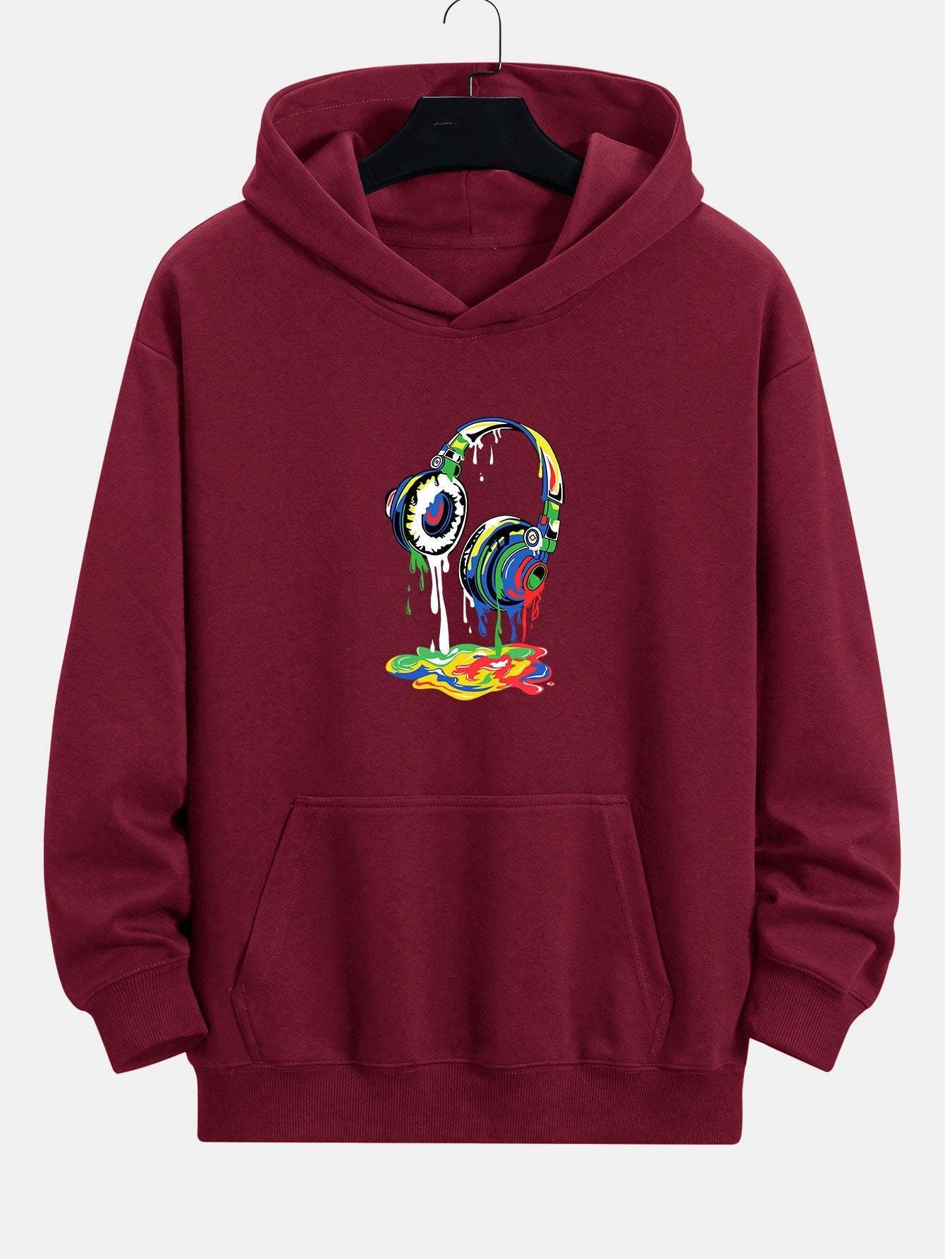 Tyrell | Dissolving Headphones Print Relax Fit Hoodie