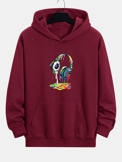 Tyrell | Dissolving Headphones Print Relax Fit Hoodie