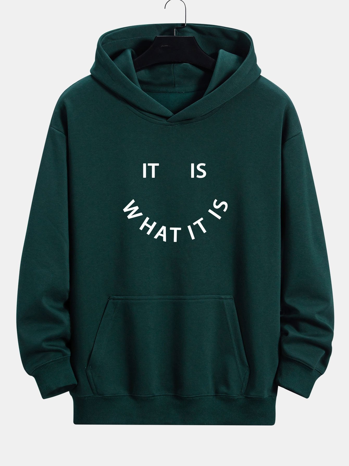 Aaron | It Is What It Is Print Relax Fit Hoodie