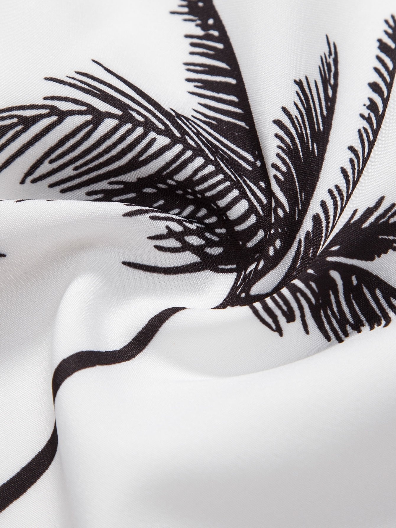 Onésimo® | Palm Tree Print Button Up Shirt & Swim Shorts